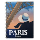 Parijs Frankrijk Reisposter Eiffeltoren Notitieboek (Voorkant)