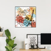 Parijs, Frankrijk, Reisposter Poster (Thuiskantoor)