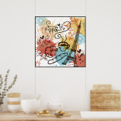 Parijs, Frankrijk, Reisposter Poster (Keuken)