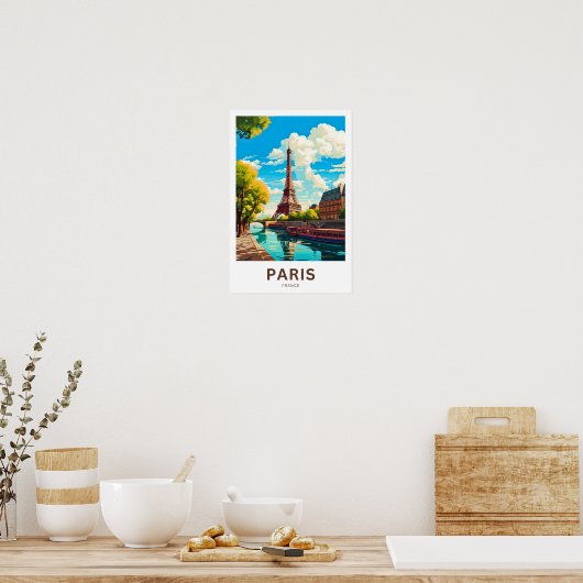 Parijs Frankrijk Reisprint Poster (Keuken)