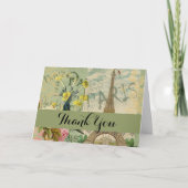 Parijs Frankrijk Reizen Antiek kunstschilderkunst Bedankkaart (Voorkant)