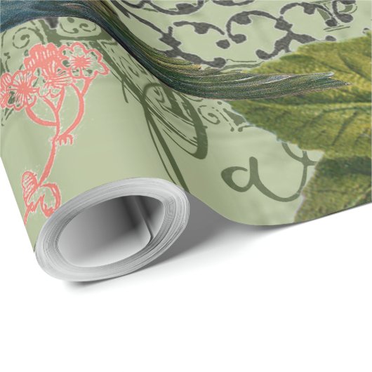 Parijs Frankrijk Reizen  Antiek kunstschilderkunst Cadeaupapier (Rol Hoek)