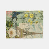 Parijs Frankrijk Reizen  Antiek kunstschilderkunst Fleece Deken (Voorkant (Horizontaal))