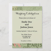 Parijs Frankrijk Reizen  Antiek kunstschilderkunst Kaart (Voorkant)