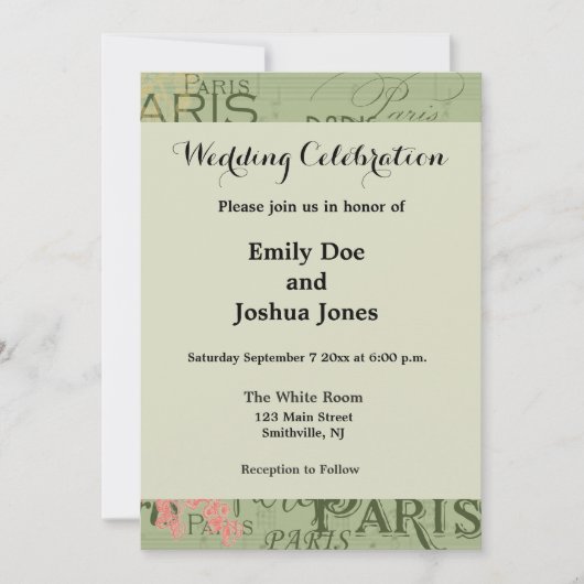 Parijs Frankrijk Reizen  Antiek kunstschilderkunst Kaart (Voorkant)