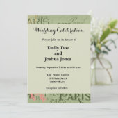 Parijs Frankrijk Reizen  Antiek kunstschilderkunst Kaart (Staand voorkant)