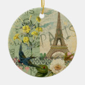 Parijs Frankrijk Reizen  Antiek kunstschilderkunst Keramisch Ornament (Voorkant)