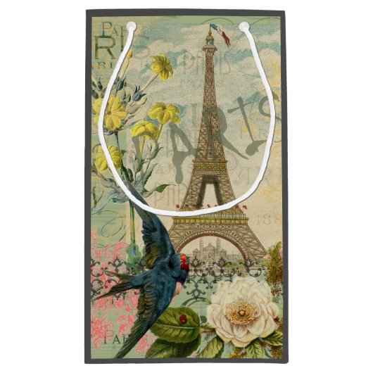 Parijs Frankrijk Reizen  Antiek kunstschilderkunst Klein Cadeauzakje (Achterkant)