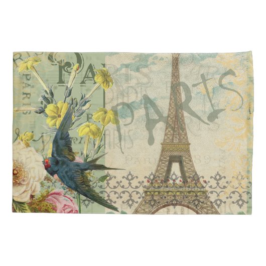 Parijs Frankrijk Reizen  Antiek kunstschilderkunst Kussensloop (Achterkant)