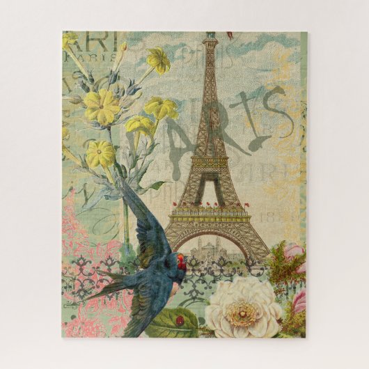 Parijs Frankrijk Reizen  Antiek kunstschilderkunst Legpuzzel (Verticaal)