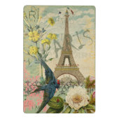 Parijs Frankrijk Reizen  Antiek kunstschilderkunst Mini Klembord (Achterkant)