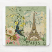 Parijs Frankrijk Reizen Antiek kunstschilderkunst Muismat (Voorkant)