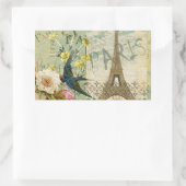 Parijs Frankrijk Reizen  Antiek kunstschilderkunst Rechthoekige Sticker (Tas)