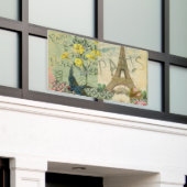 Parijs Frankrijk Reizen  Antiek kunstschilderkunst Spandoek (Buitenkant Gebouw)