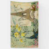 Parijs Frankrijk Reizen  Antiek kunstschilderkunst Spandoek (Verticaal)