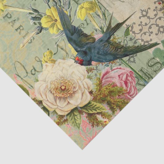 Parijs Frankrijk Reizen  Antiek kunstschilderkunst Tissuepapier (Detail)