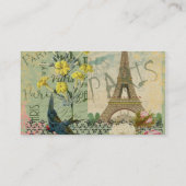 Parijs Frankrijk Reizen Antiek kunstschilderkunst Visitekaartje (Achterkant)