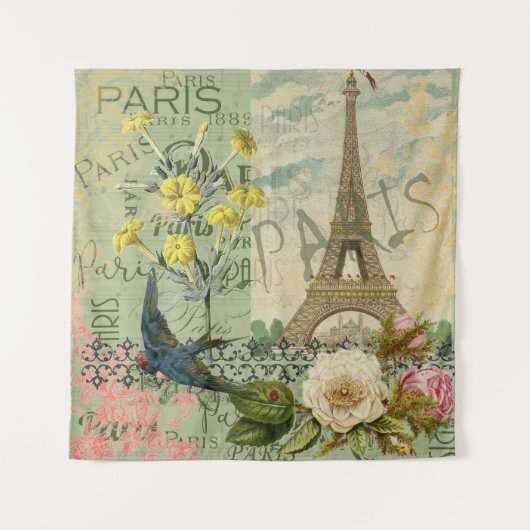 Parijs Frankrijk Reizen Antiek kunstschilderkunst Wandkleed (Voorkant)