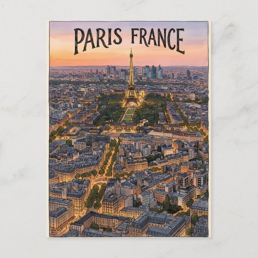 Parijs Frankrijk Reizen Briefkaart (Voorkant)