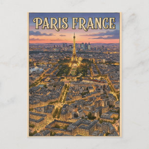 Parijs Frankrijk Reizen Briefkaart