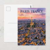 Parijs Frankrijk Reizen Briefkaart (Voorkant / Achterkant)