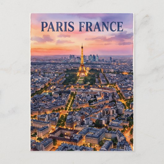 Parijs Frankrijk Reizen Briefkaart (Voorkant)