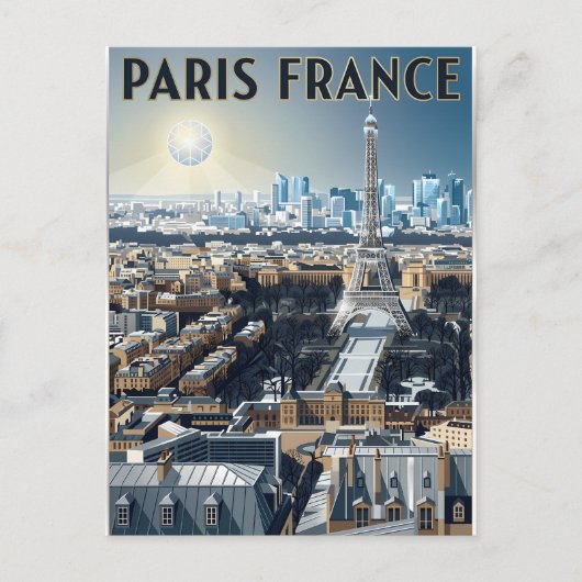 Parijs Frankrijk Reizen Briefkaart (Voorkant)