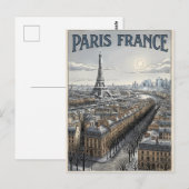 Parijs Frankrijk Reizen  Briefkaart (Voorkant / Achterkant)