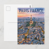 Parijs Frankrijk Reizen Briefkaart (Voorkant / Achterkant)