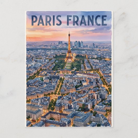 Parijs Frankrijk Reizen Briefkaart (Voorkant)