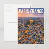 Parijs Frankrijk Reizen Briefkaart (Voorkant / Achterkant)