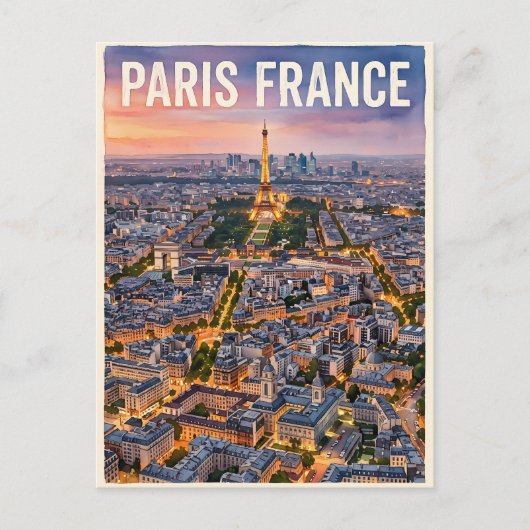 Parijs Frankrijk Reizen Briefkaart (Voorkant)