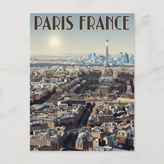 Parijs Frankrijk Reizen Briefkaart (Voorkant)