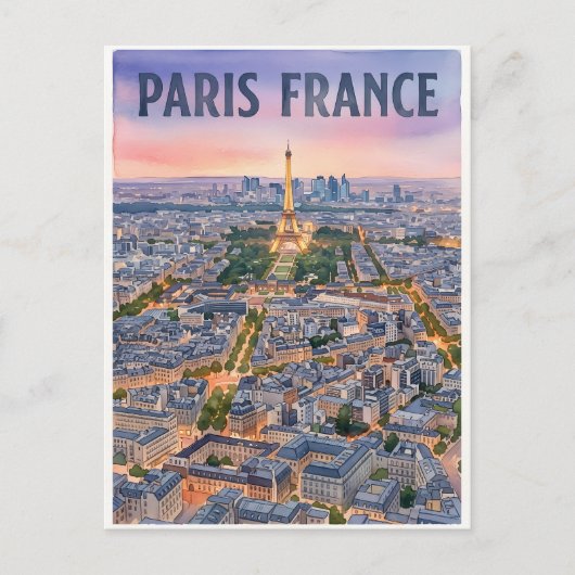 Parijs Frankrijk Reizen Briefkaart (Voorkant)