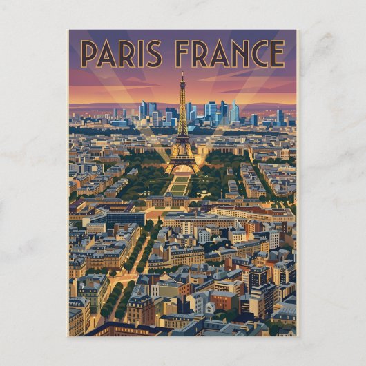 Parijs Frankrijk Reizen Briefkaart (Voorkant)