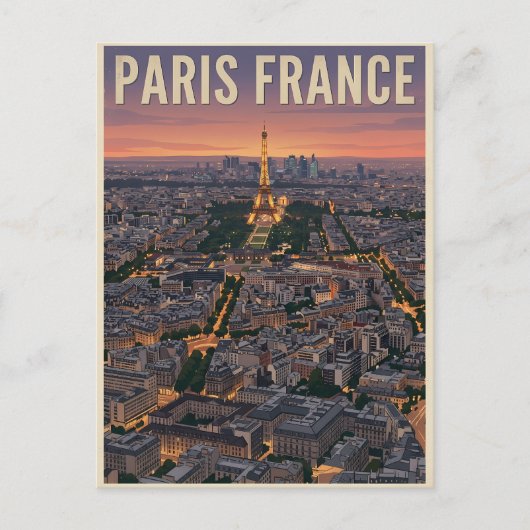 Parijs Frankrijk Reizen  Briefkaart (Voorkant)