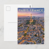 Parijs Frankrijk Reizen Briefkaart (Voorkant / Achterkant)