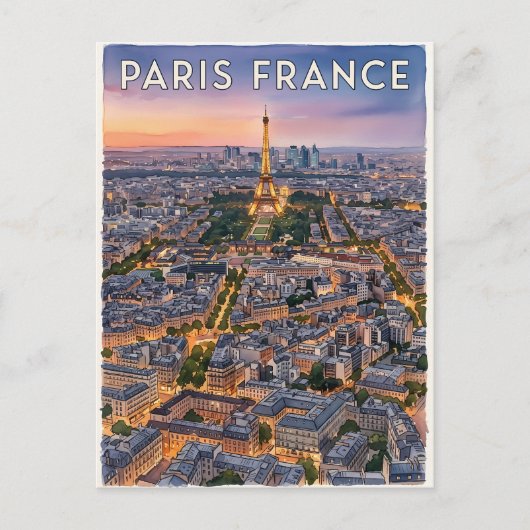 Parijs Frankrijk Reizen Briefkaart (Voorkant)