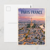 Parijs Frankrijk Reizen Briefkaart (Voorkant / Achterkant)
