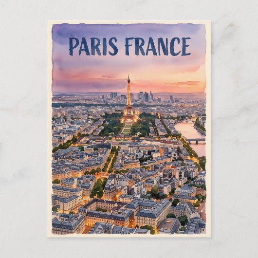Parijs Frankrijk Reizen Briefkaart (Voorkant)