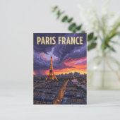 Parijs Frankrijk Reizen Briefkaart (Staand voorkant)