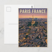 Parijs Frankrijk Reizen Briefkaart (Voorkant / Achterkant)
