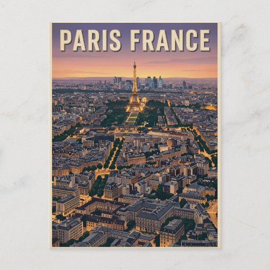 Parijs Frankrijk Reizen Briefkaart (Voorkant)