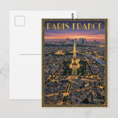 Parijs Frankrijk Reizen Briefkaart (Voorkant / Achterkant)