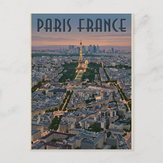 Parijs Frankrijk Reizen  Briefkaart (Voorkant)
