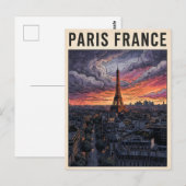 Parijs Frankrijk Reizen  Briefkaart (Voorkant / Achterkant)