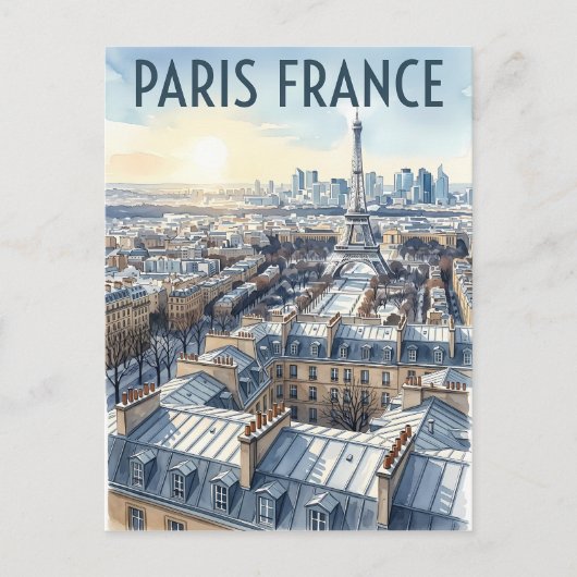Parijs Frankrijk Reizen Briefkaart (Voorkant)
