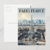 Parijs Frankrijk Reizen Briefkaart (Voorkant / Achterkant)