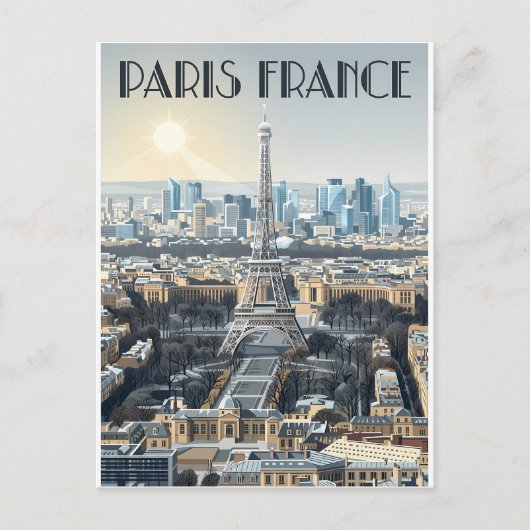 Parijs Frankrijk Reizen Briefkaart (Voorkant)