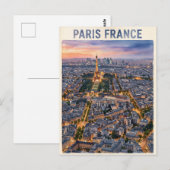 Parijs Frankrijk Reizen Briefkaart (Voorkant / Achterkant)